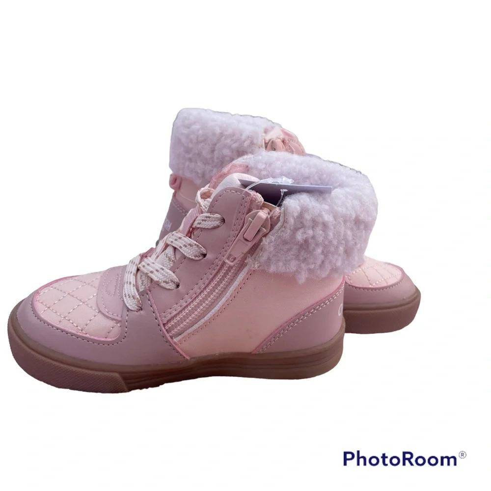 OshKosh Pink High Top Sneaker Toddler Girl Size 6